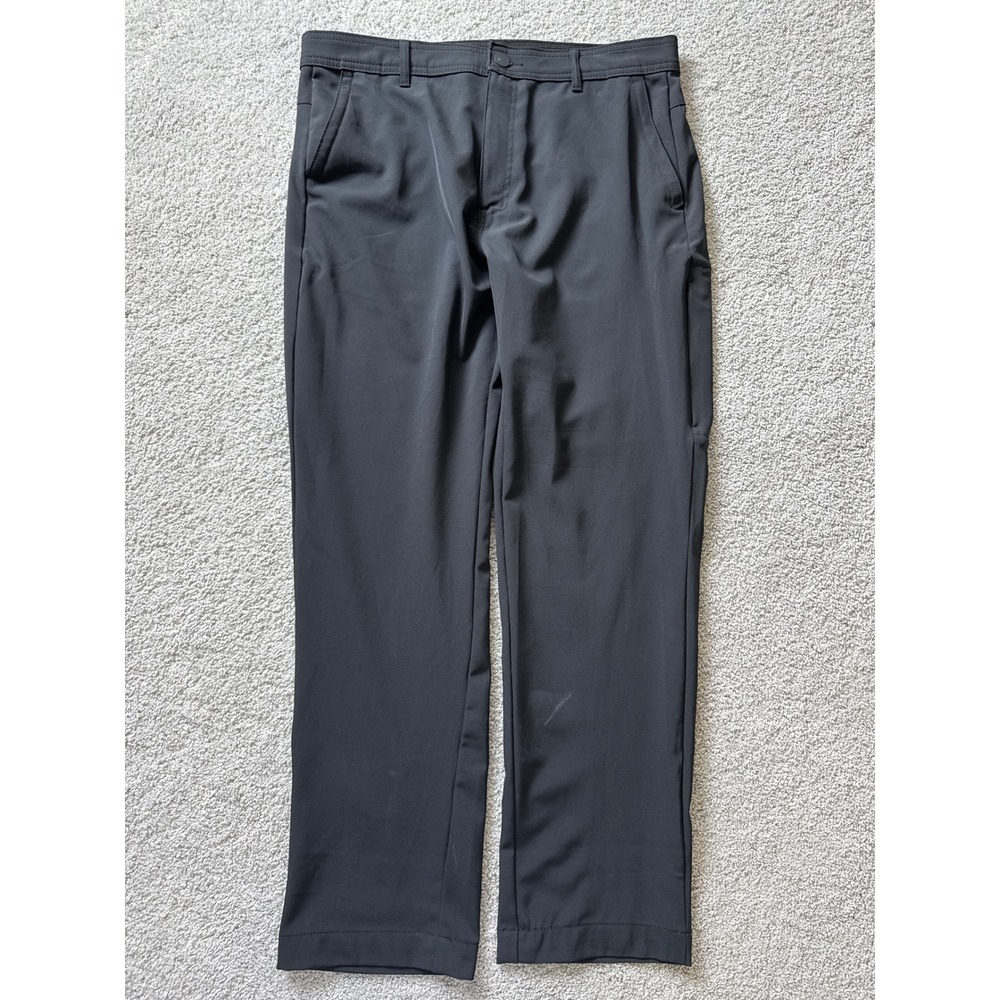 Hurley Mens Black Hybrid Chino Stretch Performance Pants 32x30 Straight Leg